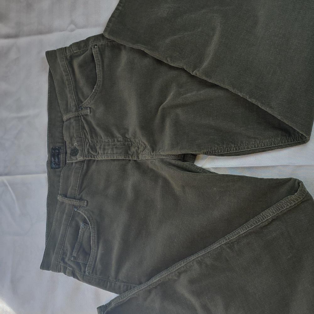 🌸Mother | The Dropout Dark Olive Corduroy Pants